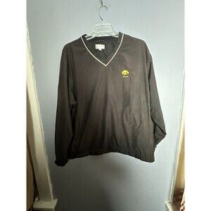 Cutter & Buck Iowa Hawkeyes Black Gold  V Neck Pullover Windbreaker Men XL